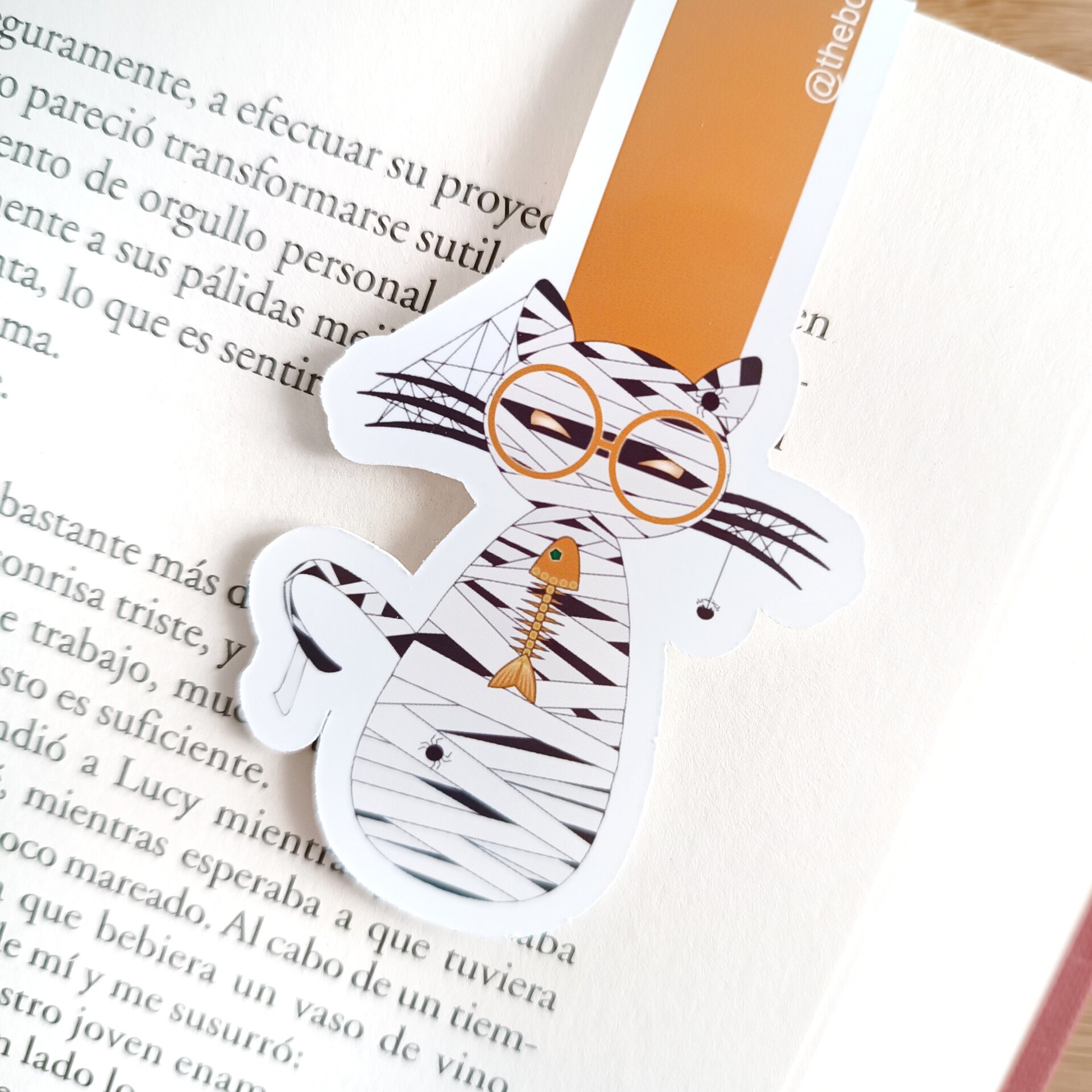 Marcapáginas literarios de gatos - Estilo Halloween con disfraces espeluznantes - 3