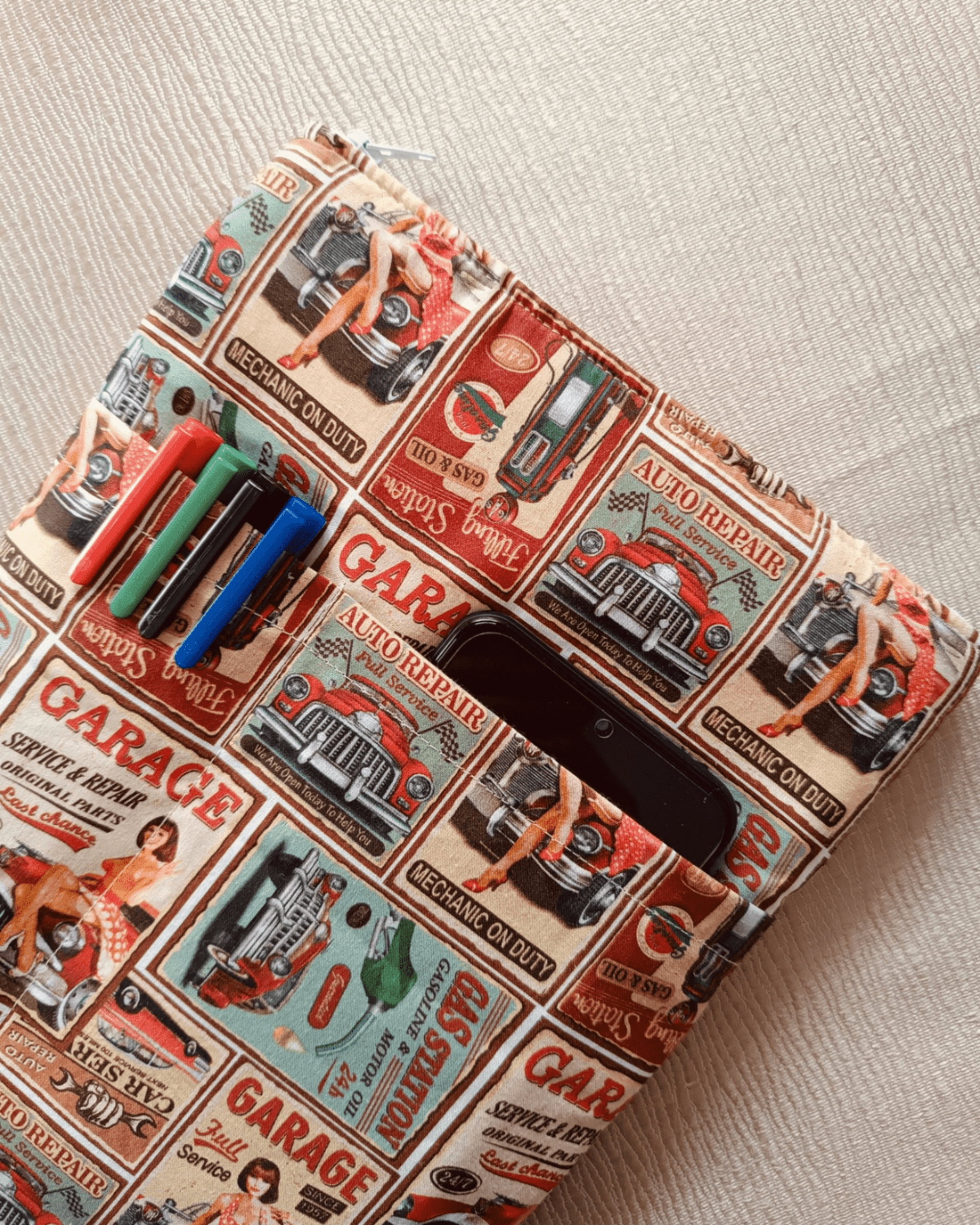 Funda para tablet - Diseño retro inspirado en el pin-up clásico - 2