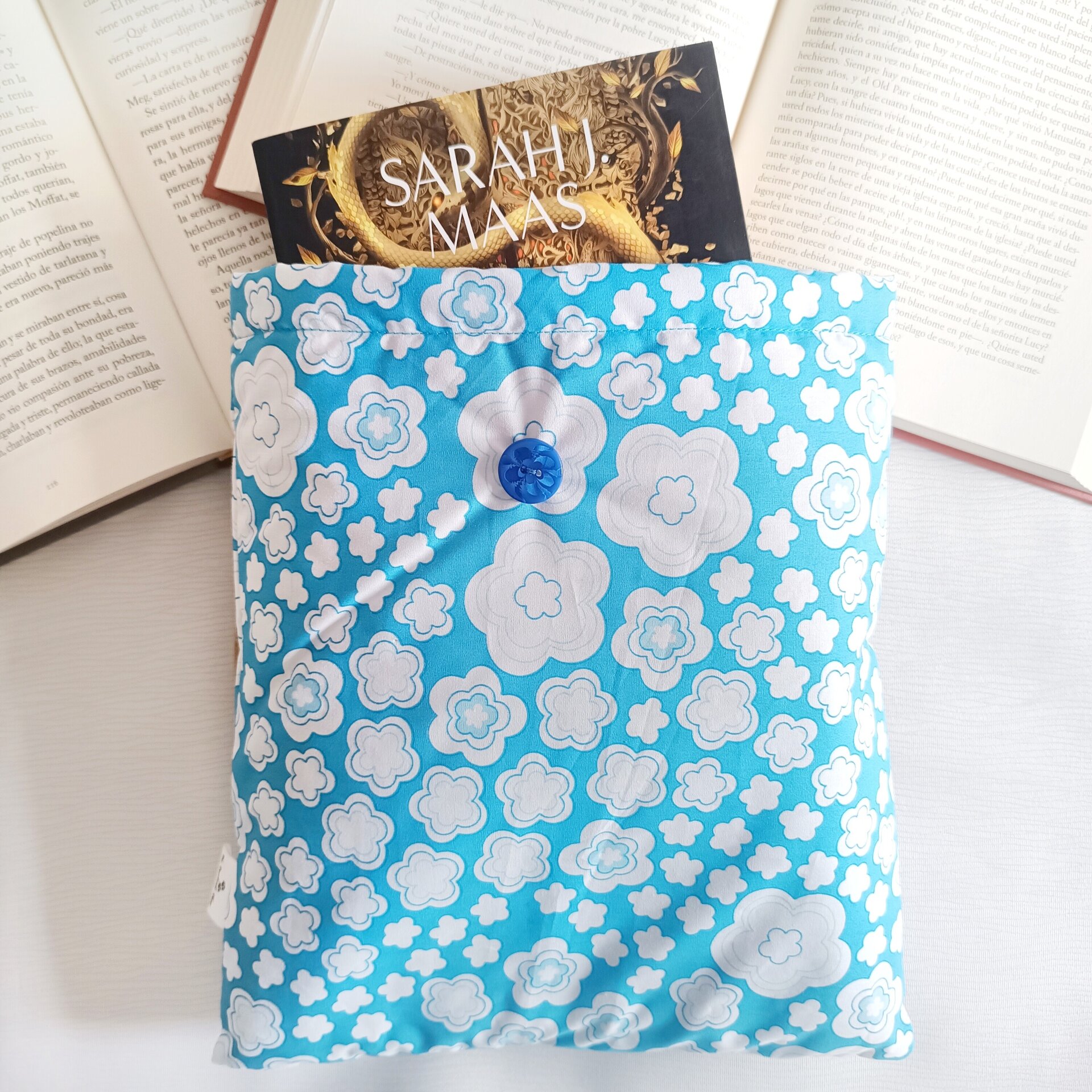 Funda de libro - Motivos florales para un toque sutil - 8