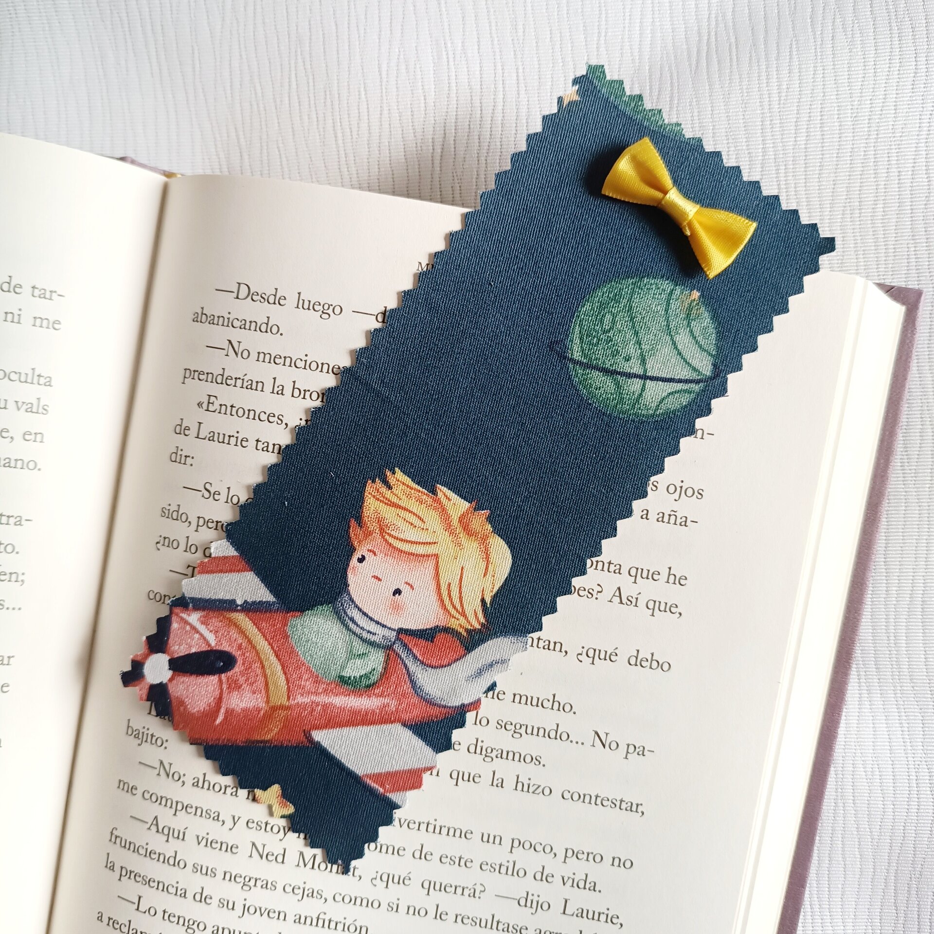 Marcapáginas de tela - Inspirado en El Principito, ideal para lectores soñadores - 2