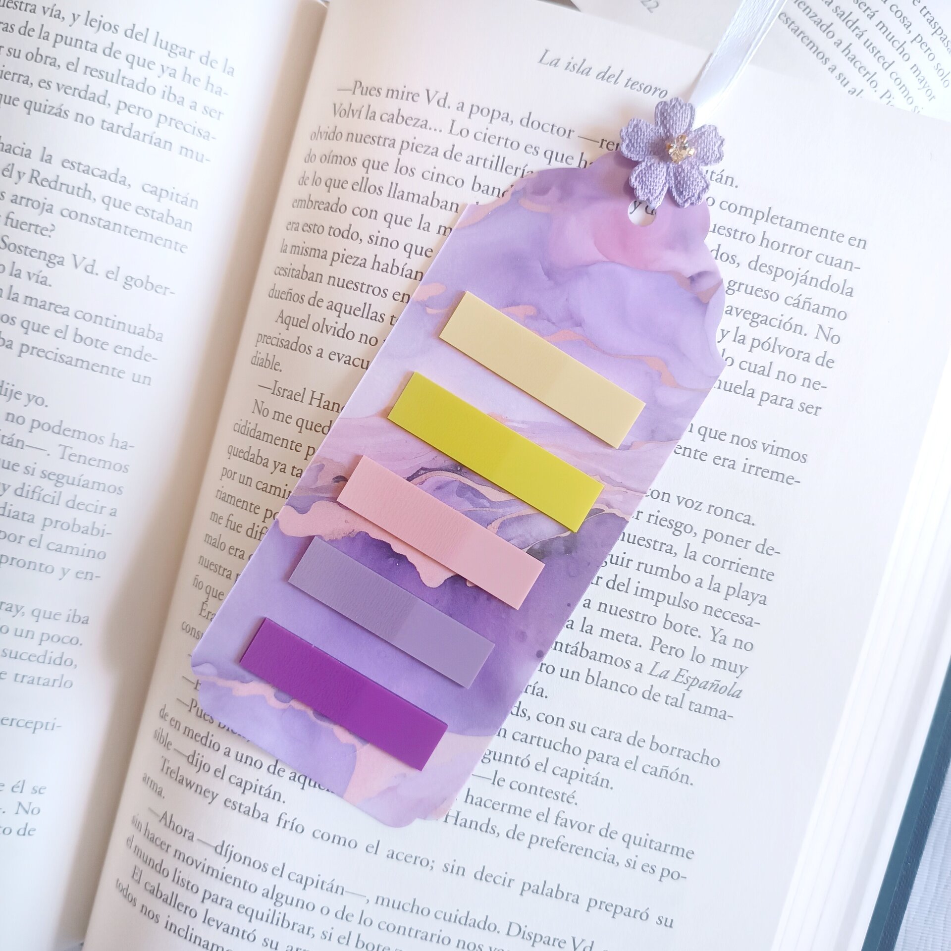Marcapáginas con post-its - Diseño funcional y colorido a juego con tus libros - 13