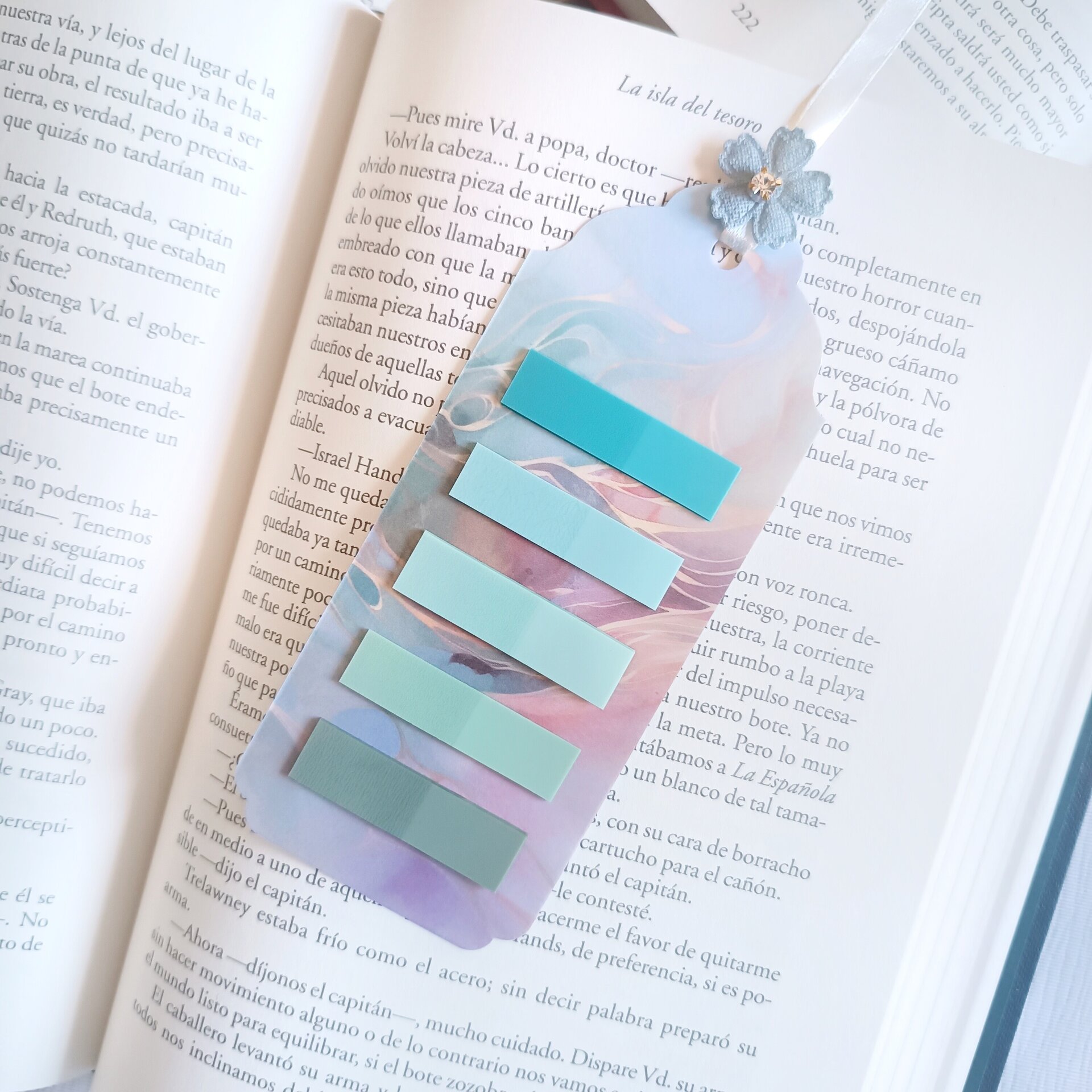 Marcapáginas con post-its - Diseño funcional y colorido a juego con tus libros - 30