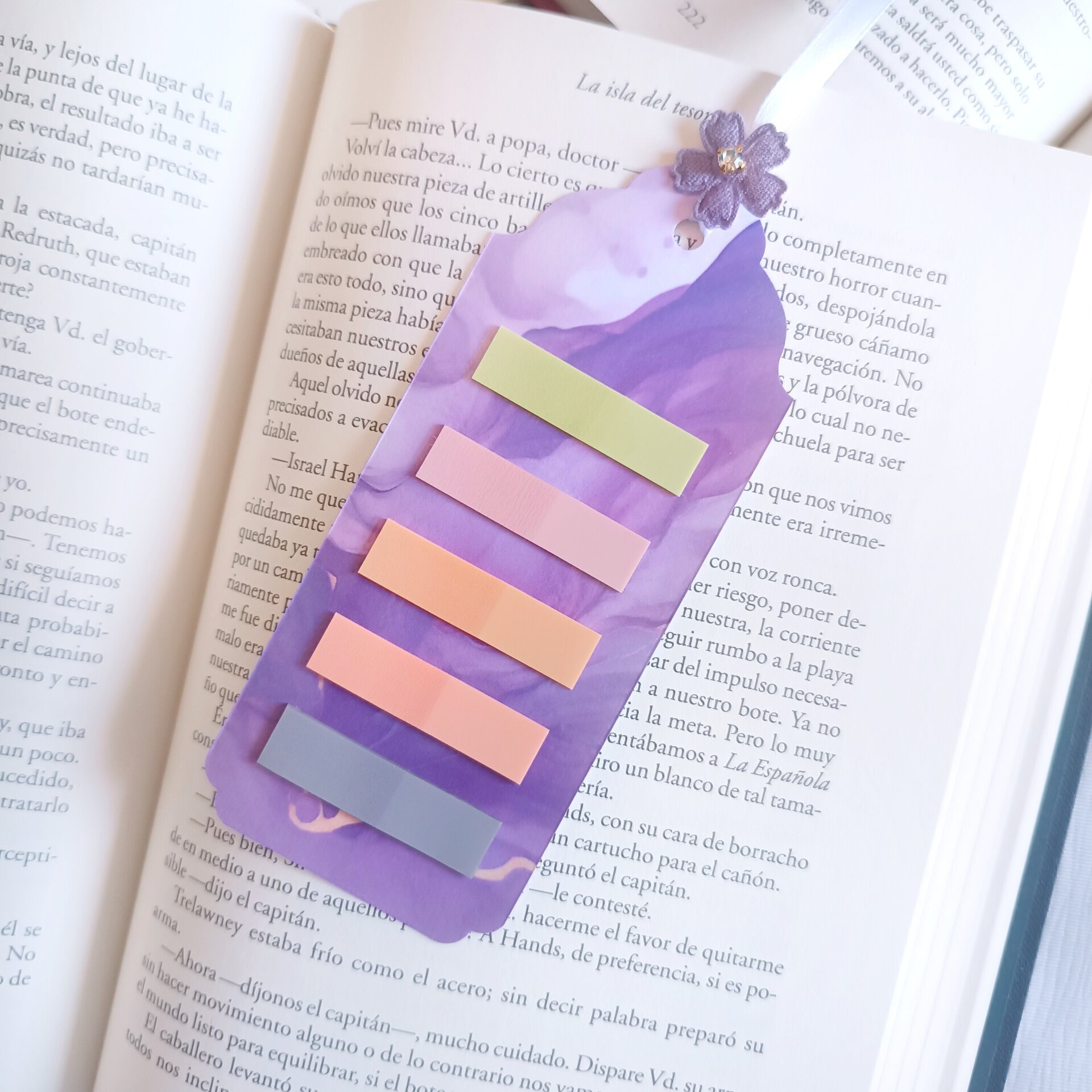 Marcapáginas con post-its - Diseño funcional y colorido a juego con tus libros - 16