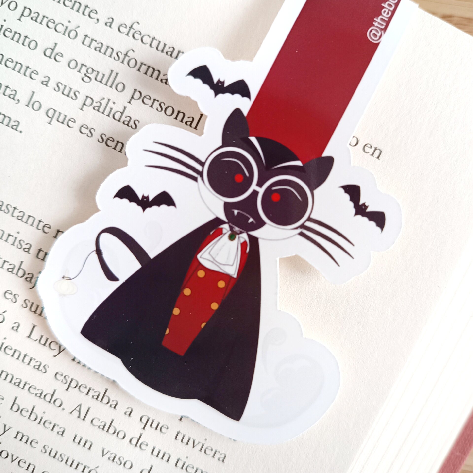 Marcapáginas literarios de gatos - Estilo Halloween con disfraces espeluznantes - 2