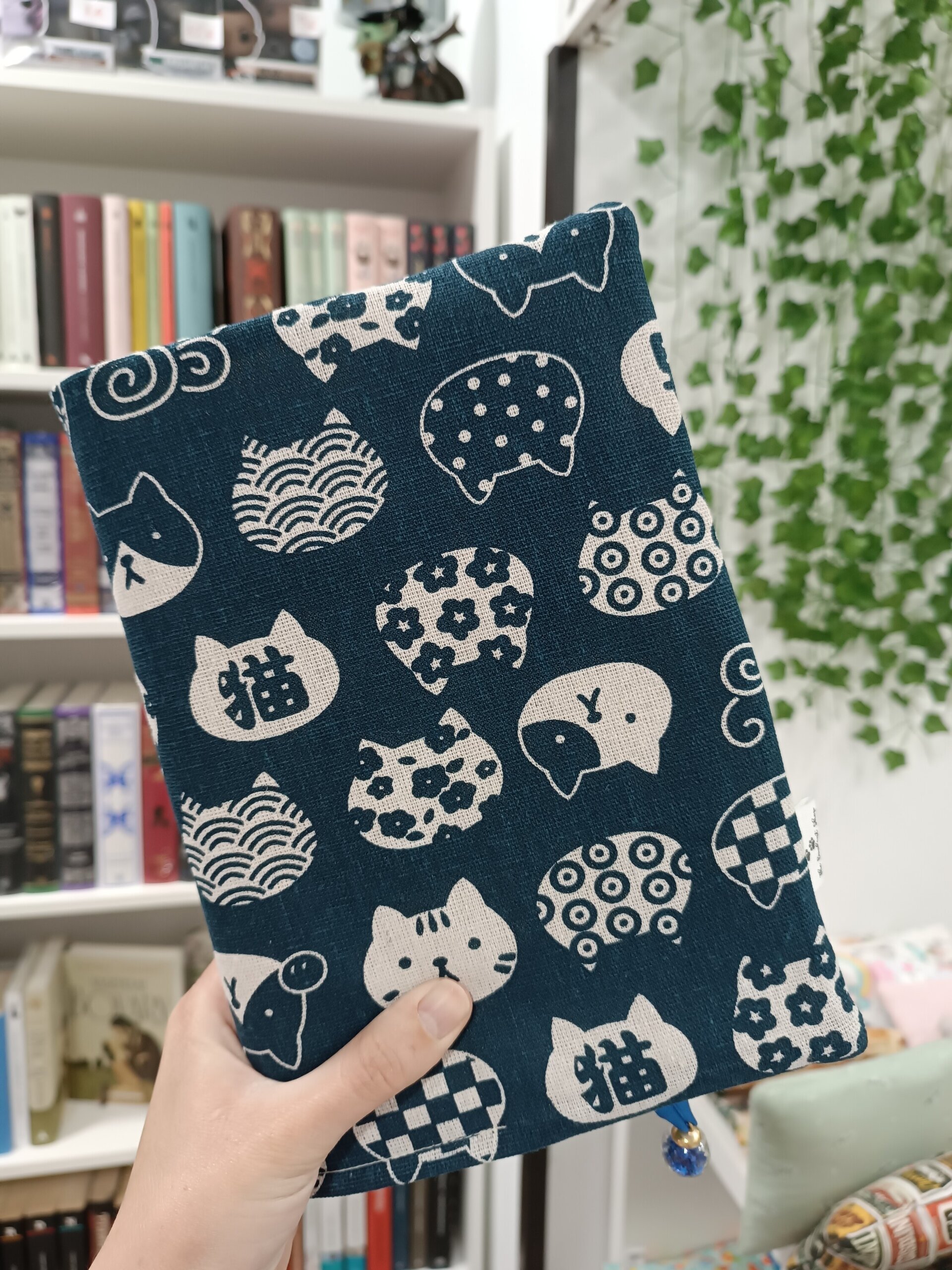 Funda de libro (solapas) - Gato japonés - 3