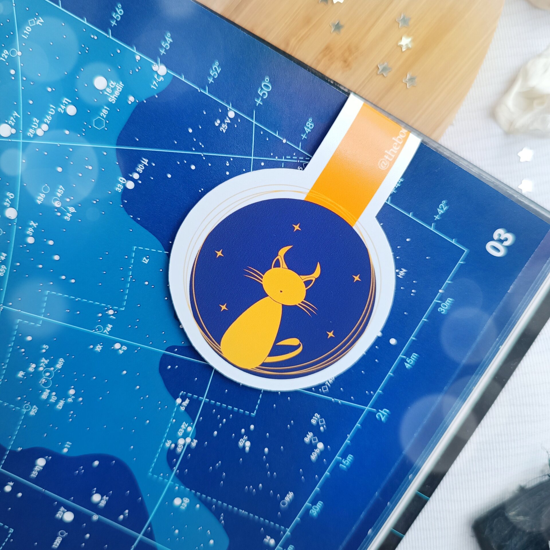 Gatos astrológicos - Marcapáginas magnéticos zodiacales para lectoras místicas - 3