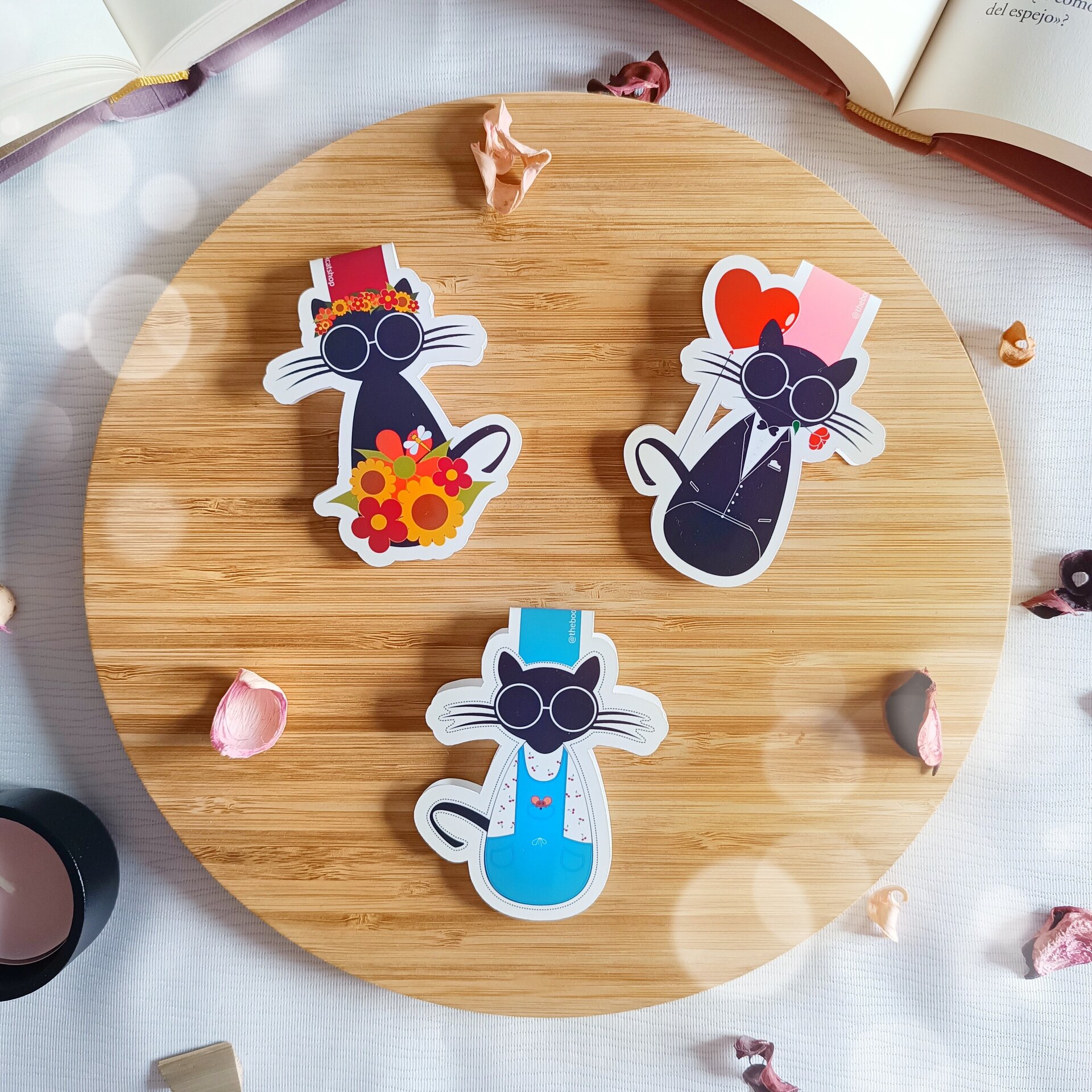 Este gato está listo para el picnic - Marcapáginas con encanto campestre - 2