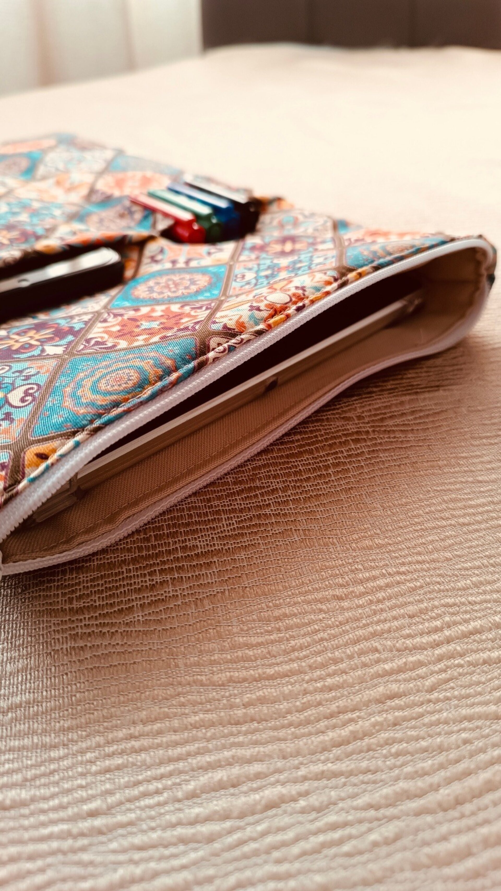 Funda protectora de tablet - Estilo bohemio con patrones árabes - 4