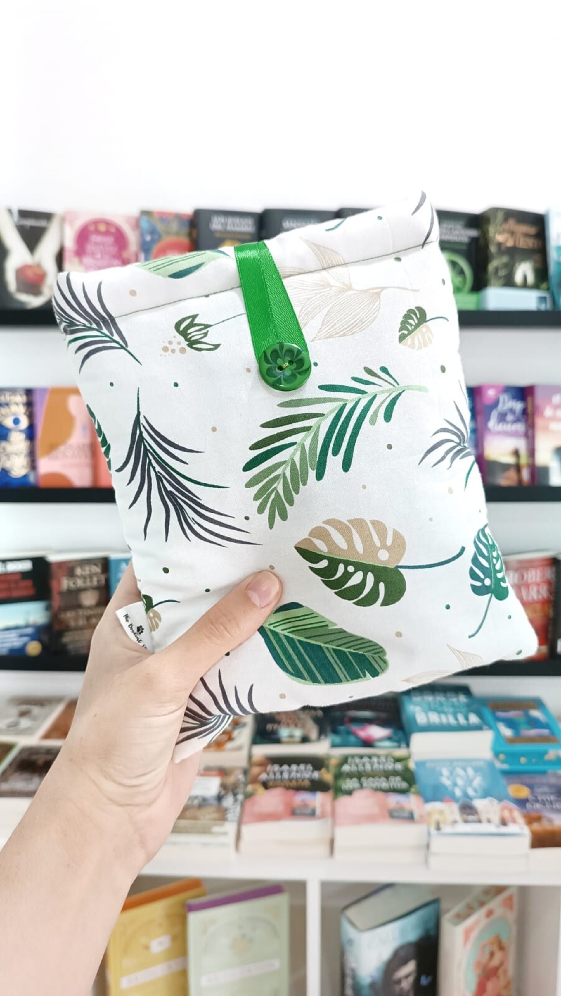 Funda literaria - Hojas verdes - 1